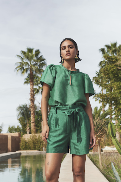 by-bar voor Wonderground - groene outfit summer 2023