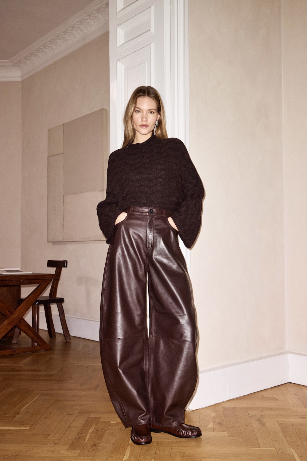 Merk Soaked - Leren pantalon RubyAtelier door Wonderground fashionlabels